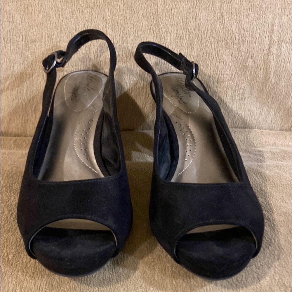 Elegant Black Slingback Heels